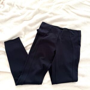 Saks Fifth Avenue Navy and Black Stretch Ponte Skirt